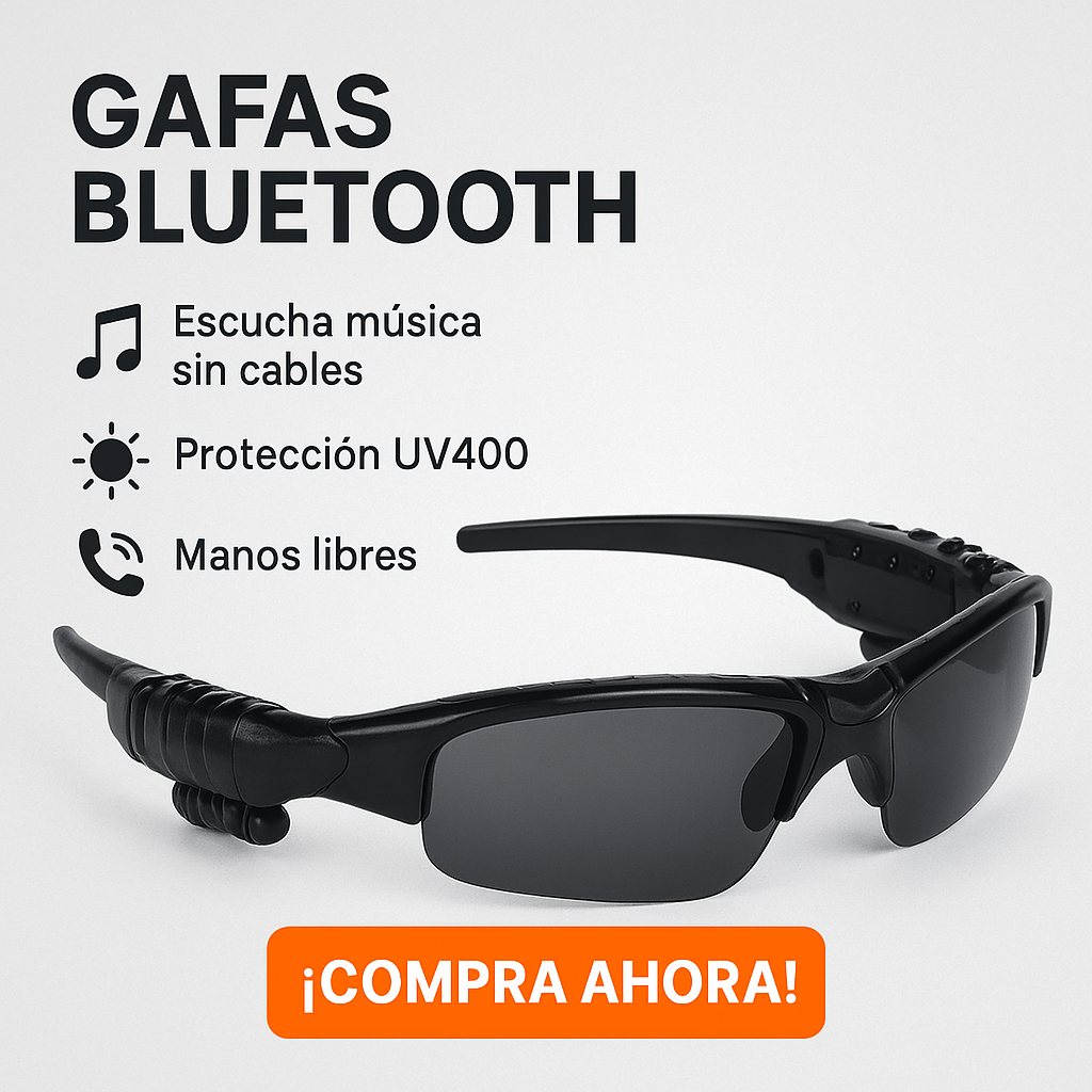 Gafas Bluetooth Pro | Música y Llamadas sin Usar las Manos